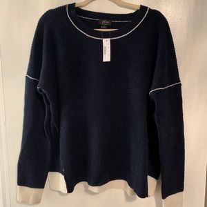 J. Crew Navy Blue Cashmere Sweater *NWT*